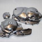 Aluminium Motorendeckel Yamaha poliert